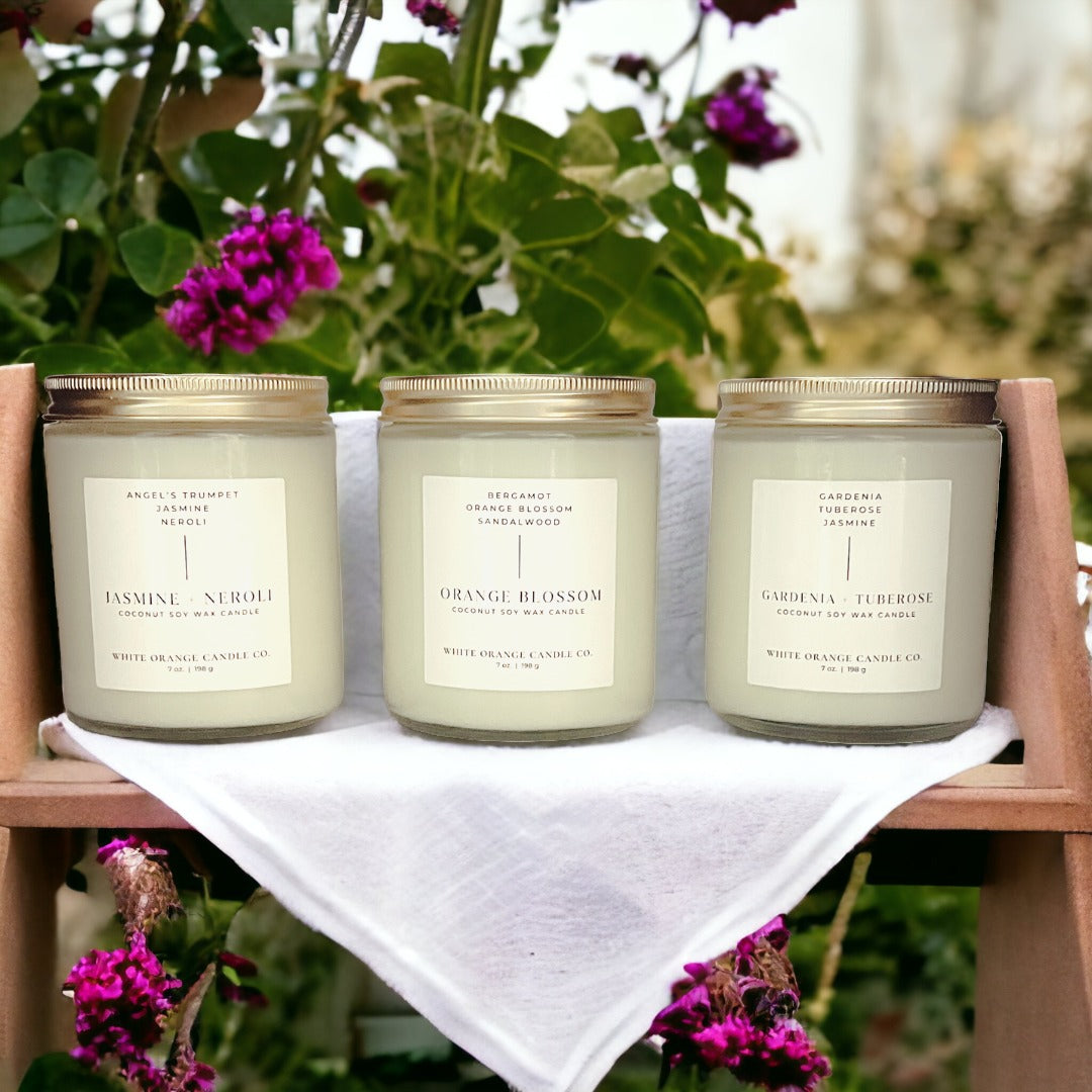 Gardenia Bloom - Scented Coconut Wax Candle